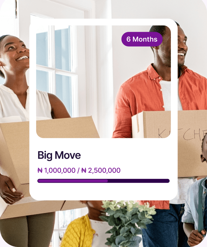 Target savings for a big move