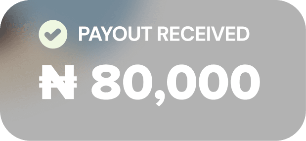 Payout received ₦80,000