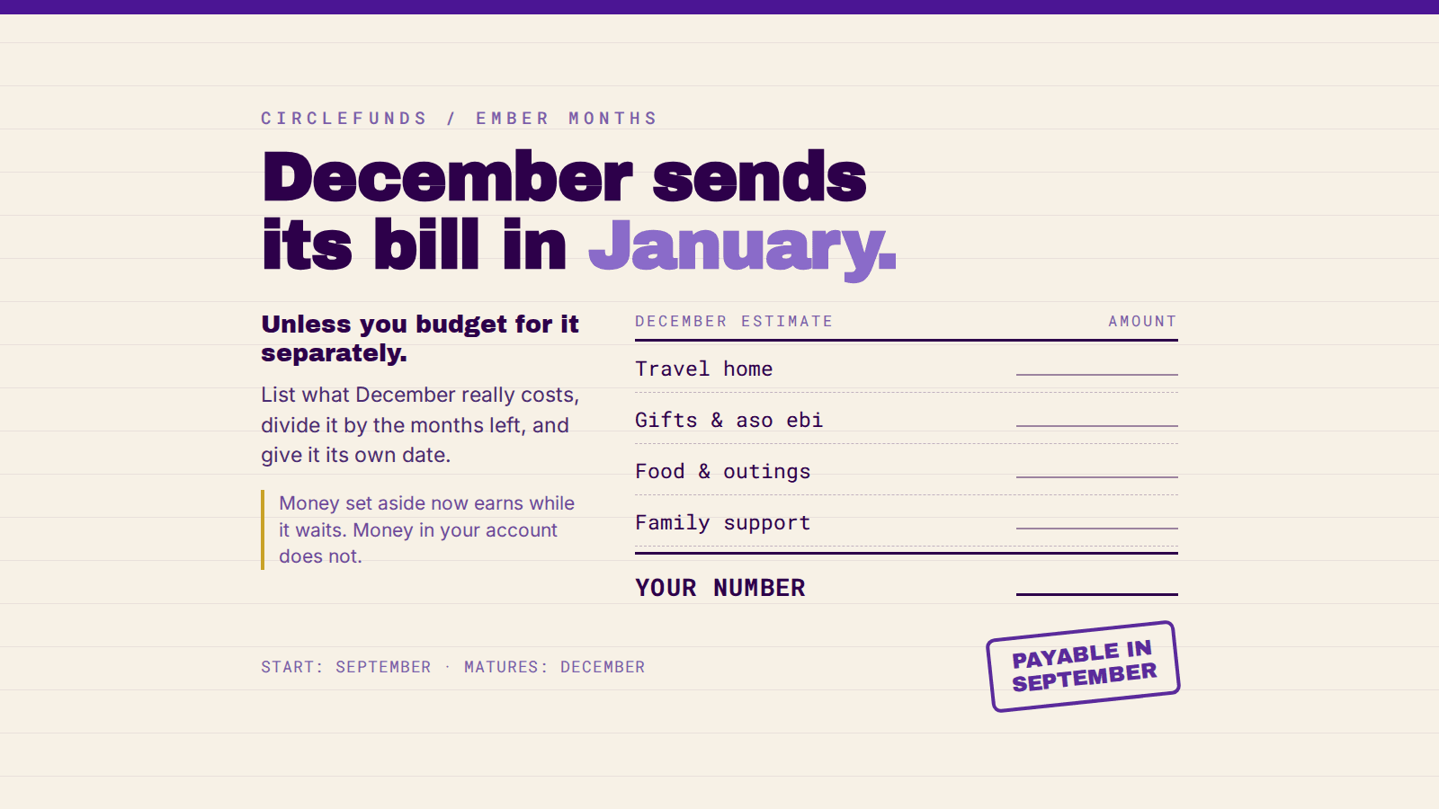 The Ember Months Budget: How to Enjoy December Without Borrowing in January